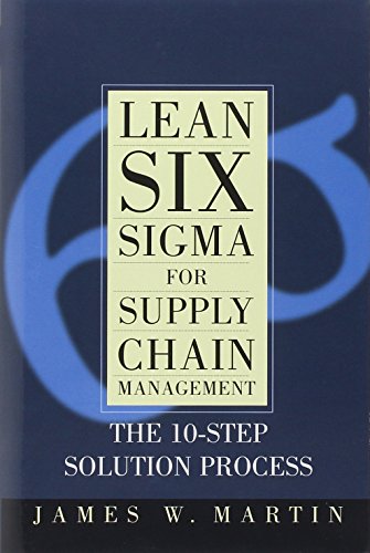 Lean Six SIGMA for Supply Chain Management Lean Six SIGMA for Supply Chain Management