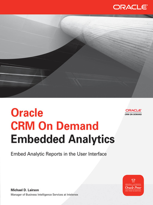 Oracle CRM on Demand Embedded Analytics