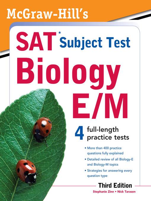 McGraw-Hill's SAT Subject Test Biology E/M