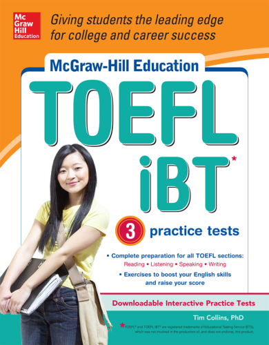 McGraw-Hill Education TOEFL iBT with 3 Practice Tests and DVD-ROM