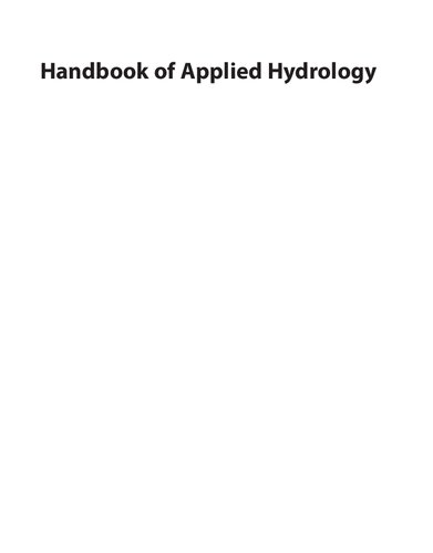 Handbook of Applied Hydrology, Second Edition