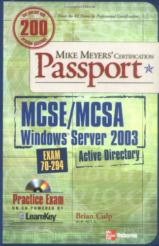 MCSE/MCSA Windows Server 2003 Active Directory exam 70-294