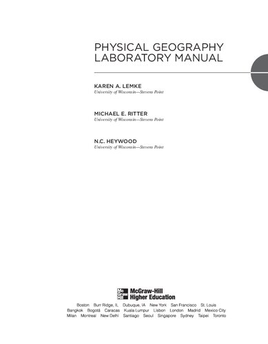 Physical Geography Laboratory Manual