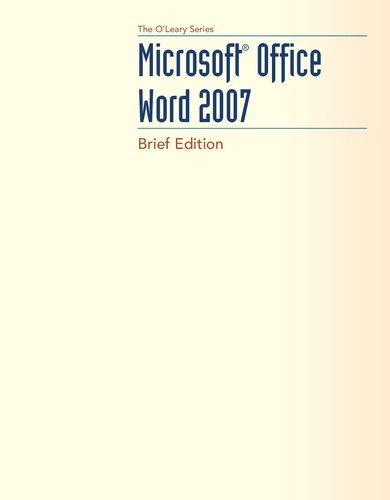 Microsoft Office Word 2007