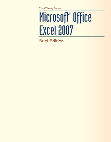 Microsoft Office Excel 2007, Brief