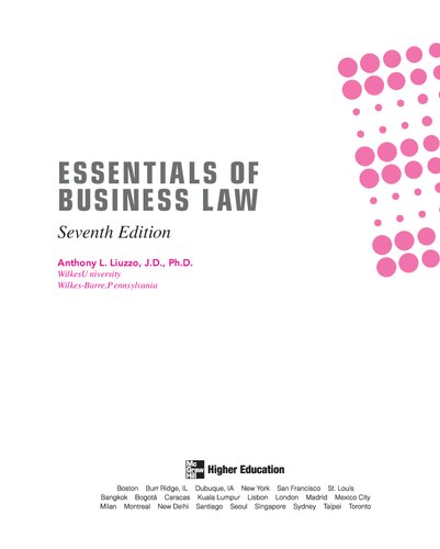Essentials of Business Law