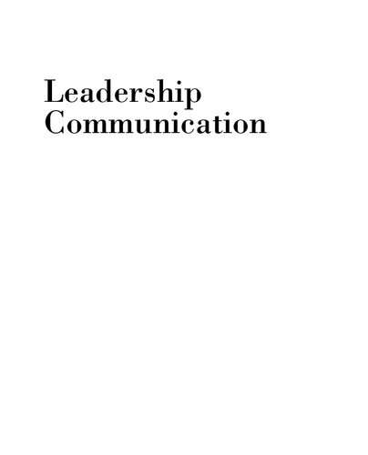 Leadership Communication