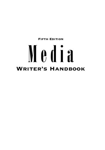 Media Writer's Handbook