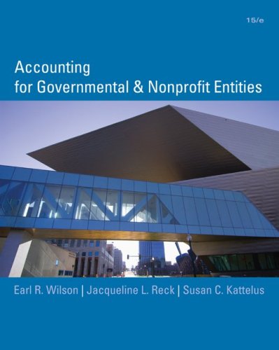 Accounting for Governmental and Nonprofit Entities