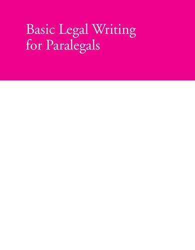 Basic legal writing for paralegals