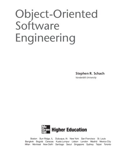 Object-Oriented Software Engineering