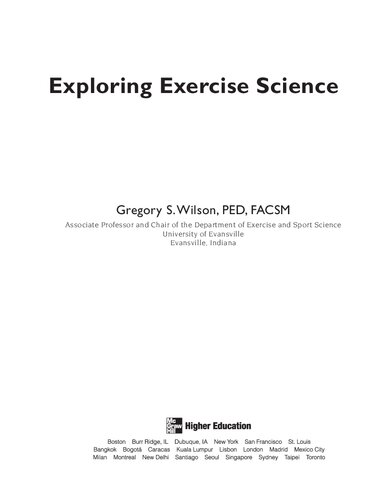 Exploring Exercise Science