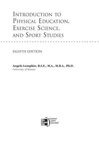 Introduction to Physical Education, Exercise Science, and Sport Studies