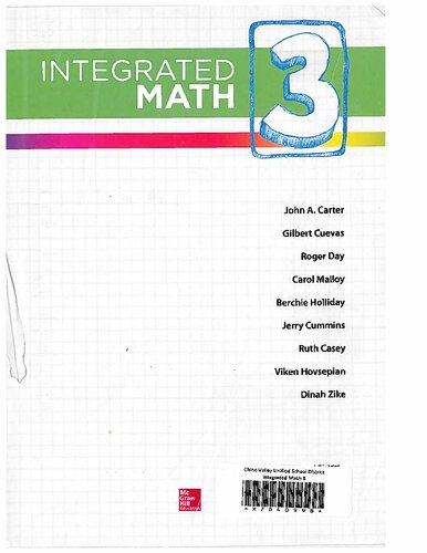 Integrated Math, Course 3, Student Edition