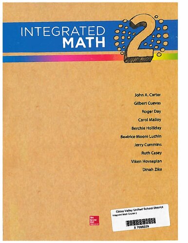 Integrated Math, Course 2, Student Edition