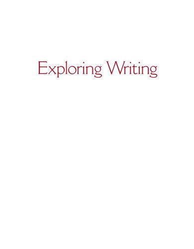 Exploring Writing: Paragraphs and Essays