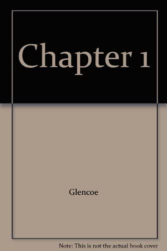 Glencoe Mathematics, Applications and Concepts, Course 2. Chapter 1 Resource Masters.