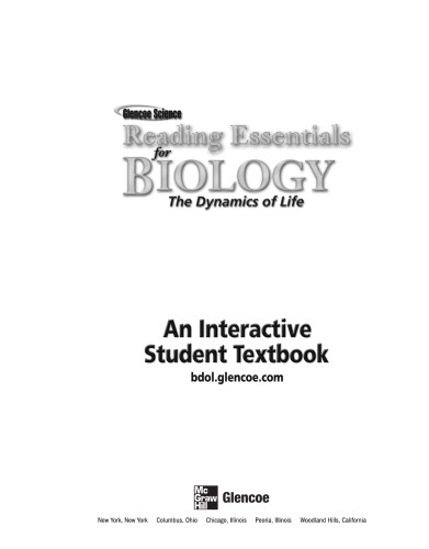 Reading Essentials for Biology the Dynamics of Life