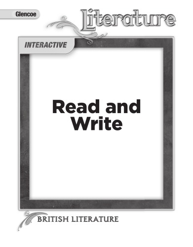 Read and Write British Literature, Approaching Level (Student Edition)