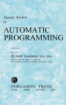 Annual Review in Automatic Programming, Volume 1