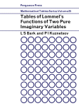 Tables of Lommel's functions of two pure imaginary variables