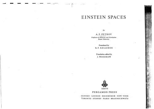 Einstein Spaces