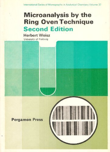 Microanalysis By The Ring Oven Technique