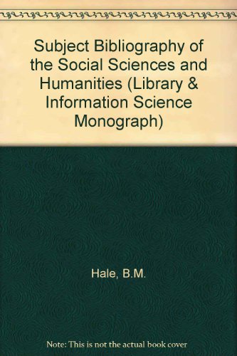 The Subject Bibliography Of The Social Sciences And Humanities