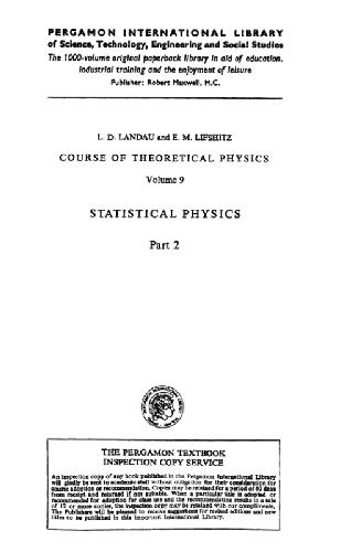 Course of Theoretical Physics