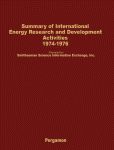 Energy Research &amp; Development Activity, 1974-1976