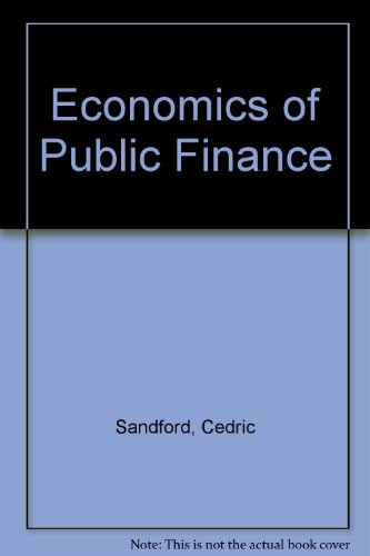 Economics Of Public Finance