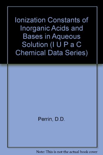 Ionisation Constants of Inorganic Acids and Bases in Aqueous Solution