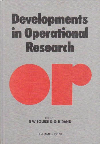 Developments In Operational Research