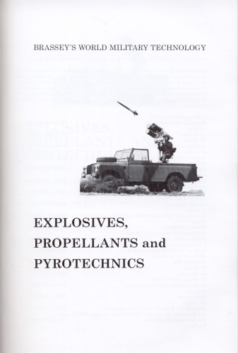 Explosives, Propellants, and Pyrotechnics