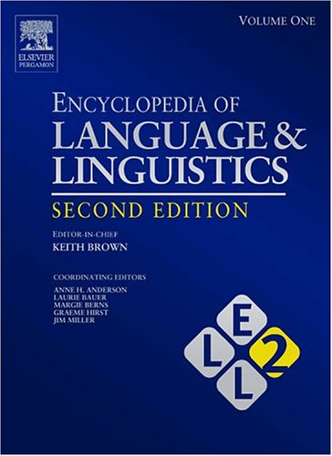 Encyclopedia of Language and Linguistics, 14-Volume Set