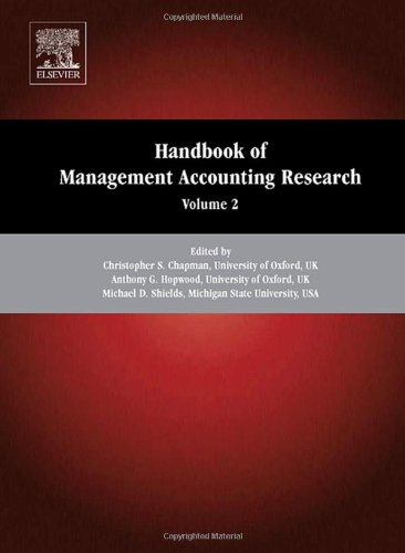 Handbook of Management Accounting Research, 2