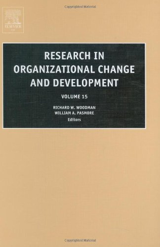 Research in organizational change and development