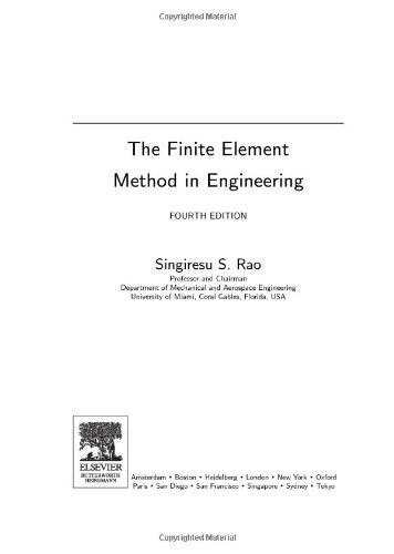 The Finite Element Method in Engineering