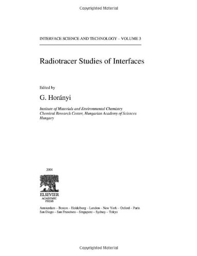 Radiotracer Studies of Interfaces