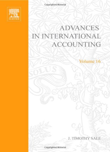 Advances in International Accounting, Volume 16