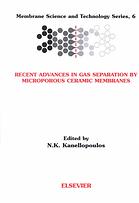 Recent Advances in Gas Separation by Microporous Ceramic Membranes