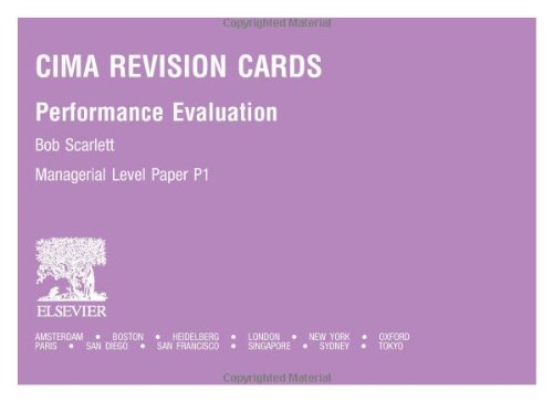 CIMA Revision Cards : Performance Evaluation.