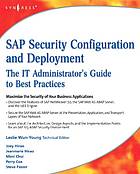 SAP Security Configuration and Deployment