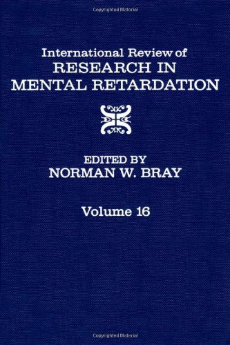 International Review of Research in Mental Retardation, Volume 16