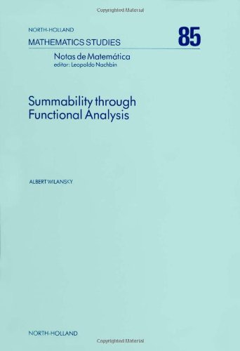 Summability Through Functional Analysis