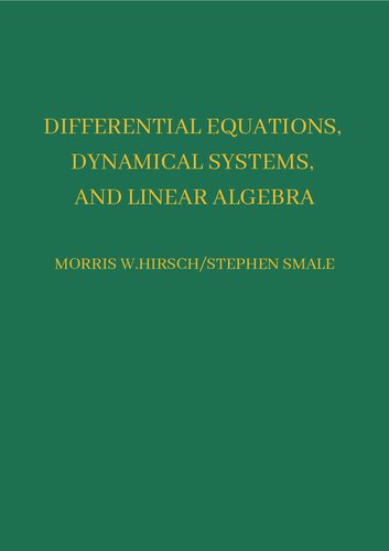 Differential Equations, Dynamical Systems, and Linear Algebra