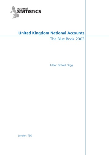 United Kingdom National Accounts 2003 Edition