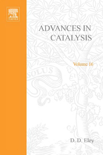 Advances in Catalysis & Related Subjects, Volume 16