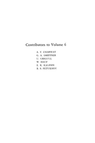 Advances in Heat Transfer, Volume 6