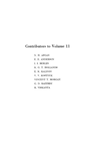 Advances in Heat Transfer, Volume 11